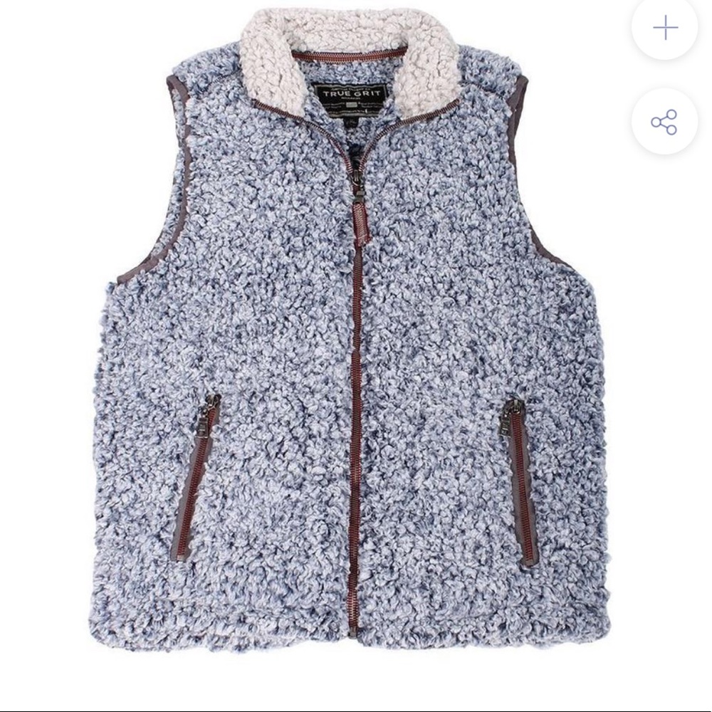 True Grit Vest- Vintage Blue Frosty Tip